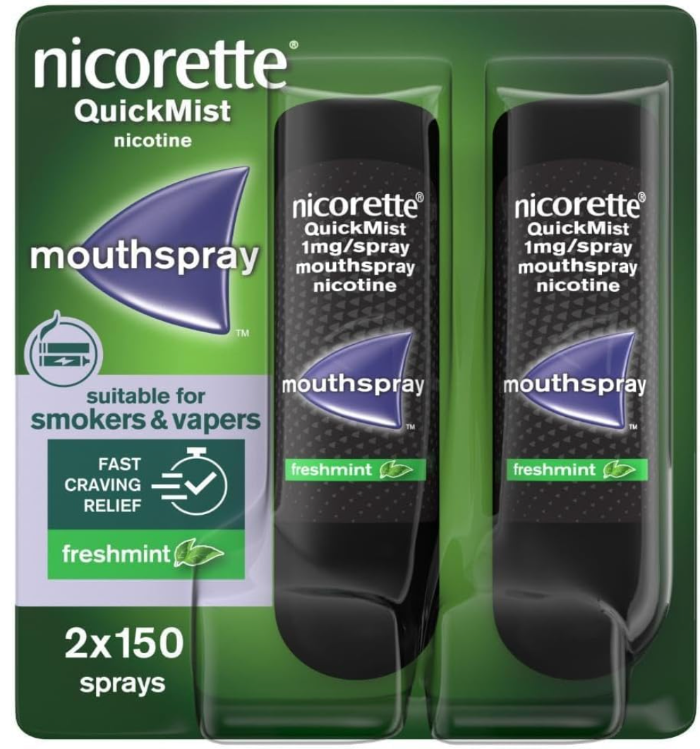 Nicorette - QuickMist, 1mg Mouth-spray, Duo-2x150 Sprays