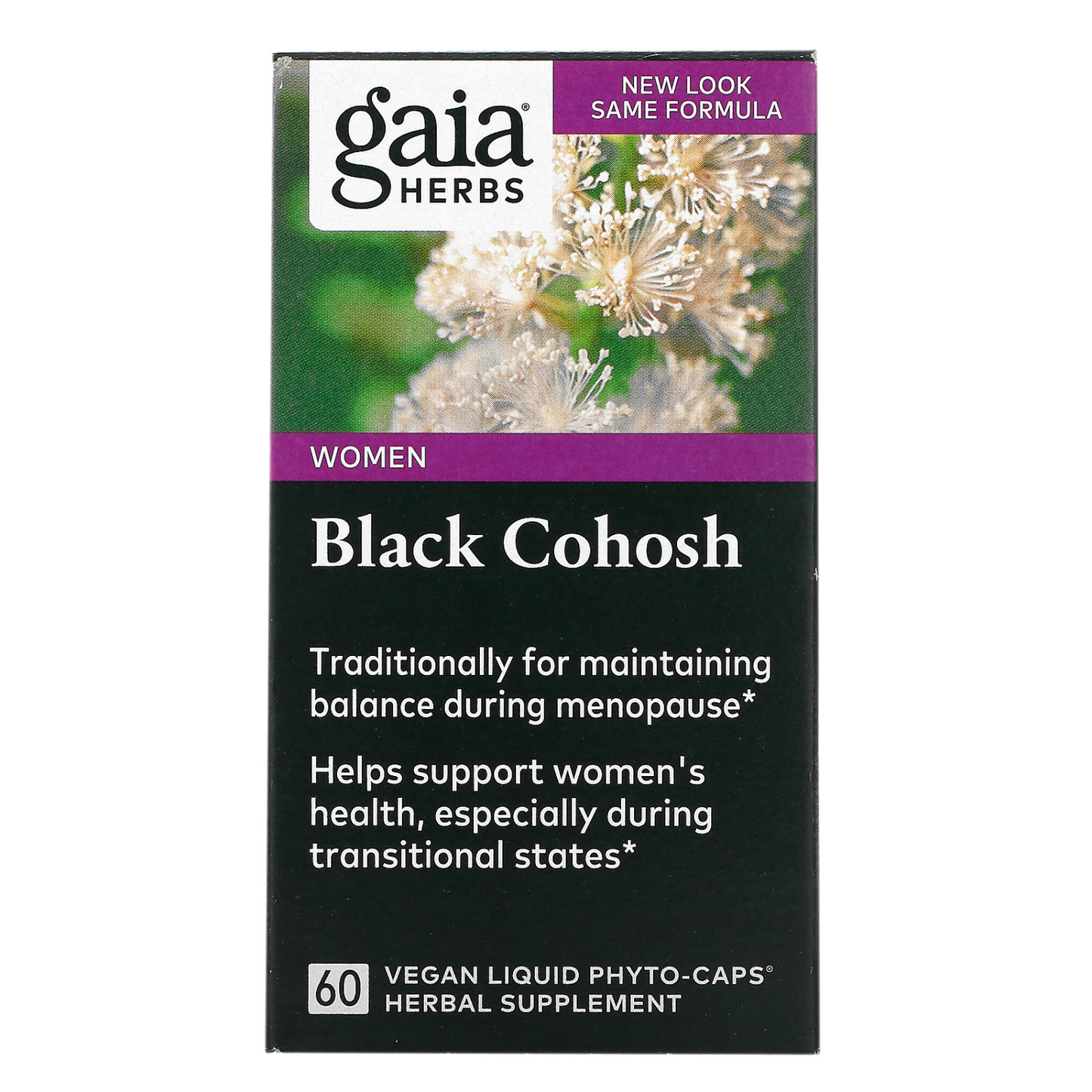 Gaia Herbs - Black Cohosh - 60 Vegan Liquid Phyto-Caps