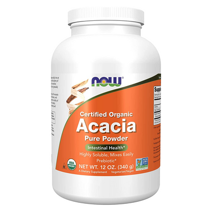Now - Acacia Fiber Organic Powder - 12 Oz.