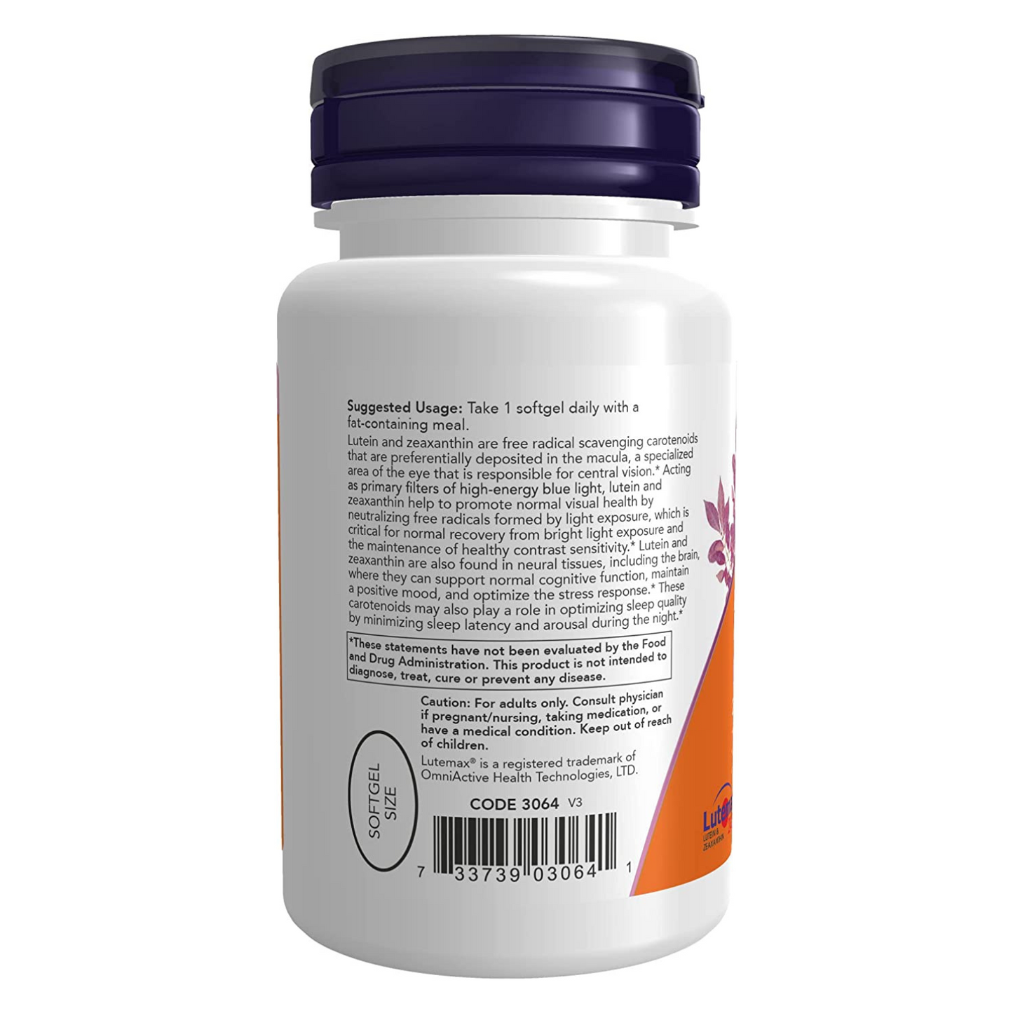 NOW - Lutein & Zeaxanthin with 25 mg Lutein and 5 mg Zeaxanthin - 60 Softgels