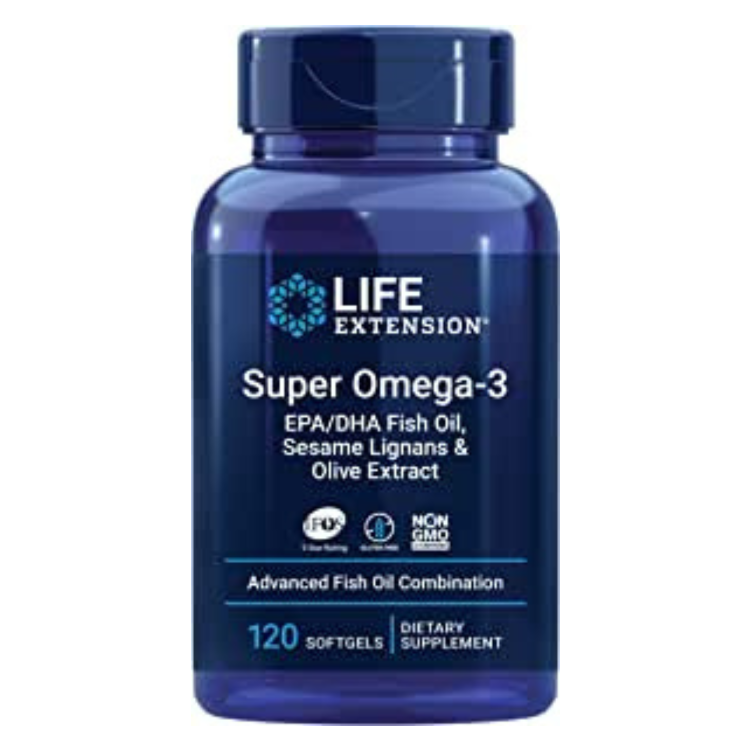 Life Extension - Super Omega-3 EPA/DHA Fish Oil – Lemon Flavor - 120 Softgels