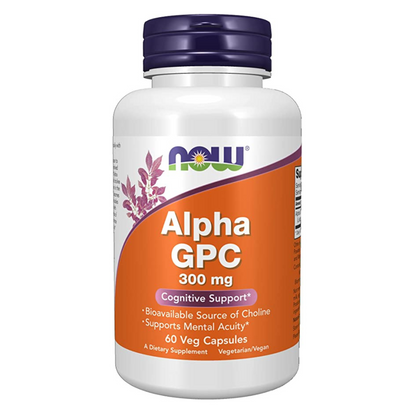 NOW - Alpha GPC 300 mg - 60 Veg Capsules