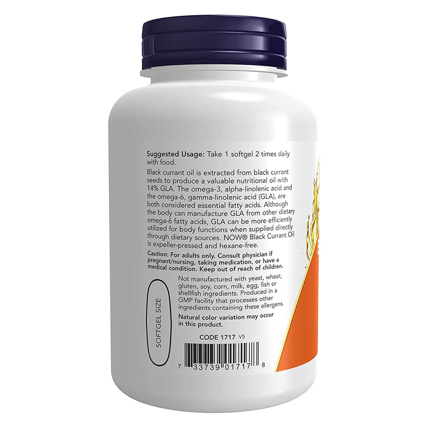 Now -  Black Currant Oil, 1000 mg - 100 Softgels