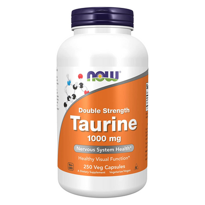 NOW - Taurine 1000 mg - 250 Veg Capsules