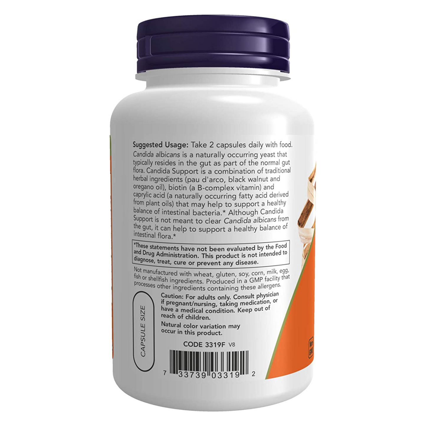 NOW -  Candida Support - 180 Veg Capsules
