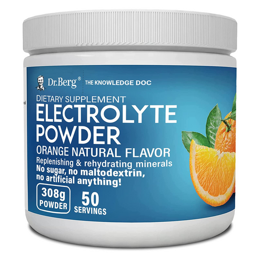 Dr. Berg - Original Keto Electrolytes Powder - Orange Natural Flavor - 50 Servings