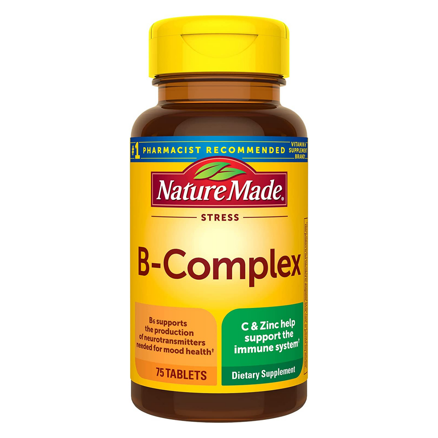 Nature Made - Stress B Complex with Vitamin C and Zinc - 75 Tablets