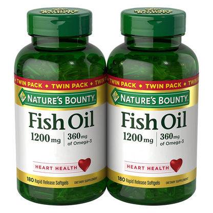 Nature’s Bounty - Fish Oil 1200 mg, Twin Pack - 360 Rapid Release Softgels