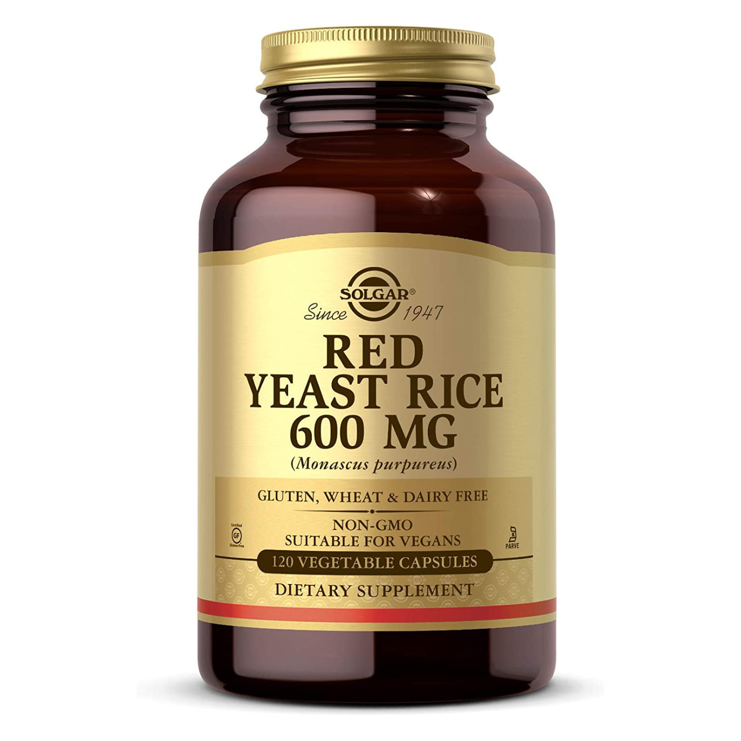 Solgar - Red Yeast Rice, 600 mg - 120 Veg Capsules