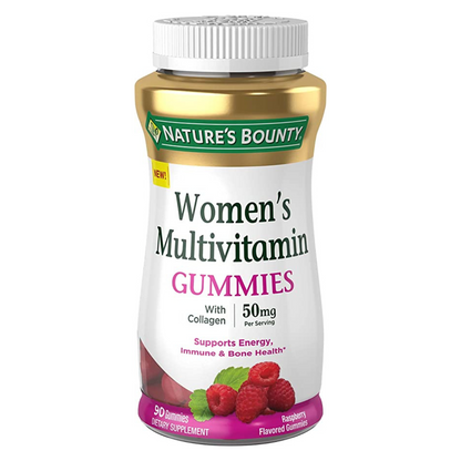 Nature's Bounty - Women's Multivitamin Gummies with 50 mg collagen, Raspberry  - 90 Gummies